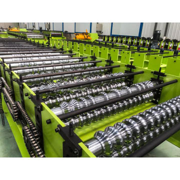 Corrugated roof production sheet roll forming machine